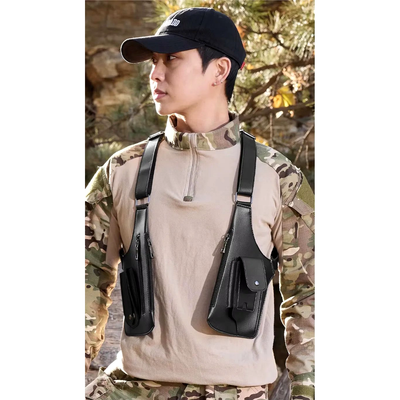 VORNE Premium Leather Shoulder Bag